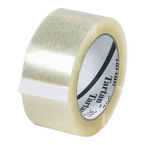 3M™ 302 Carton Sealing Tape, 1.6 Mil, 2" x 110 yds., Clear, 36/Case