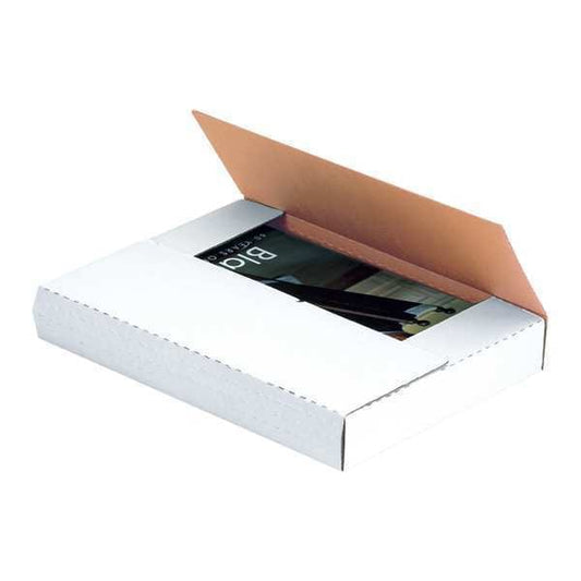 Easy-Fold Mailers, 9 5/8" x 6 5/8" x 3 1/2", White, 50/Bundle