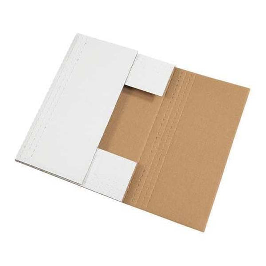 Easy-Fold Mailers, 24" x 18" x 2", White, 50/Bundle