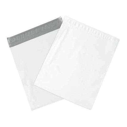 Expansion Poly Mailers, 10" x 13" x 2", White, 100/Case