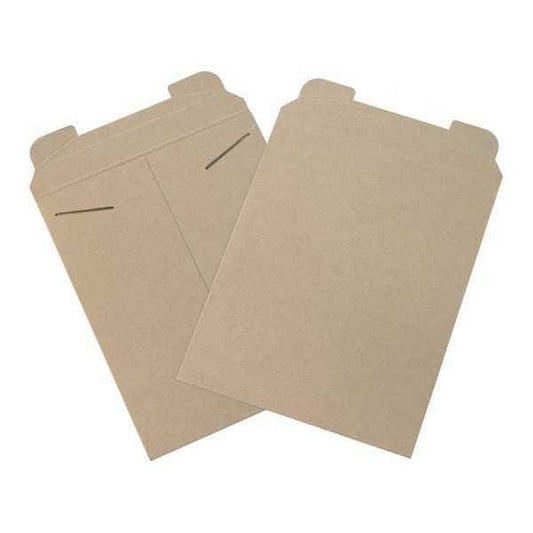 Flat Mailers, 11" x 13 1/2", Kraft, 100/Case