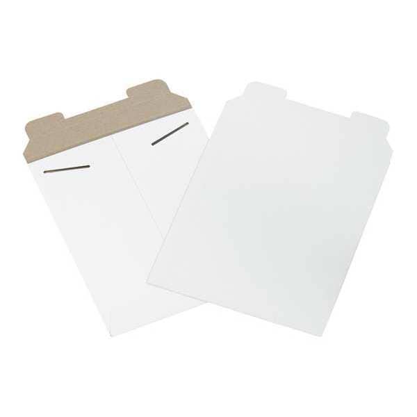 Flat Mailers, 8-1/2" x 10-1/2", White, 100/Case