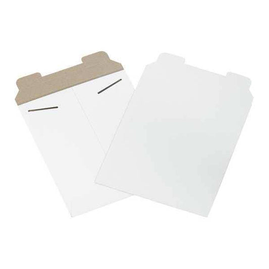 Flat Mailers, 8-1/2" x 10-1/2", White, 100/Case