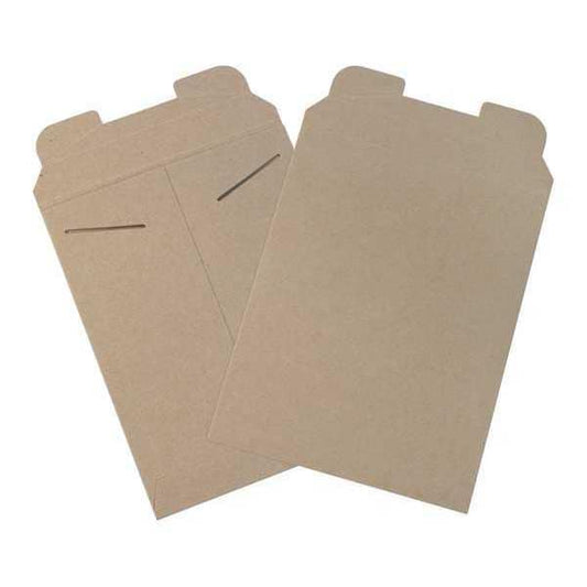 Flat Mailers, 9" x 11 1/2", Kraft, 100/Case