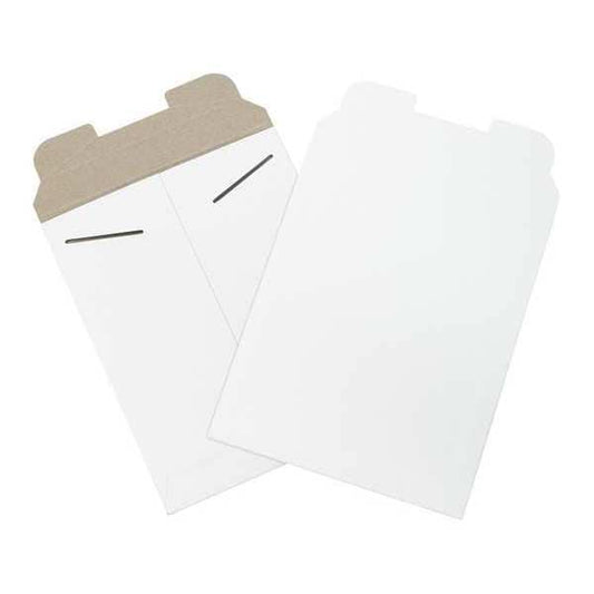 Flat Mailers, 9" x 11-1/2", White, 100/Case