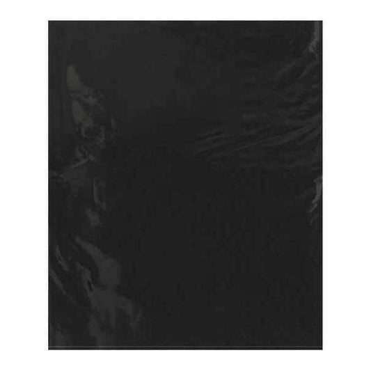 Flat Poly Bags, 15" x 18", 2 mil, Black, 1000 PK