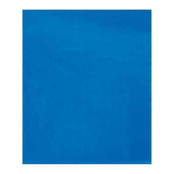 Flat Poly Bags, 15" x 18", 2 mil, Blue, 1000 PK