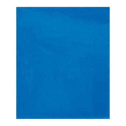 Flat Poly Bags, 15" x 18", 2 mil, Blue, 1000 PK