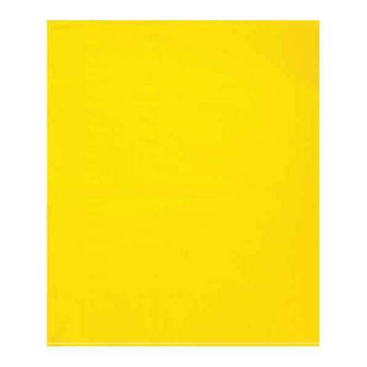 Flat Poly Bags, 15" x 18", 2 mil, Yellow, 1000 PK