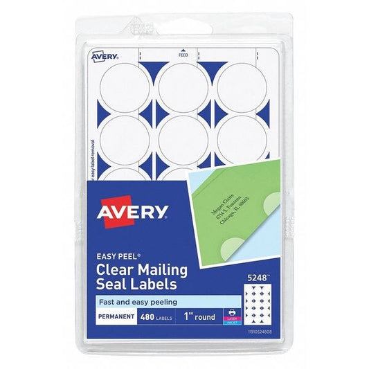 Mailing Labels, Clear, PK480