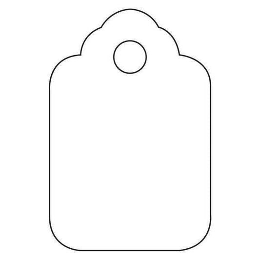 Merchandise Tags, 1 1/8" x 1 3/4", White, 1000/Case