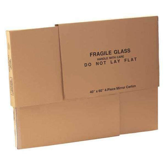 Mirror Boxes, 4-Piece, 40" x 60" x 3 1/2" 1 Piece of 40" x 60", Kraft, 4/Bundle