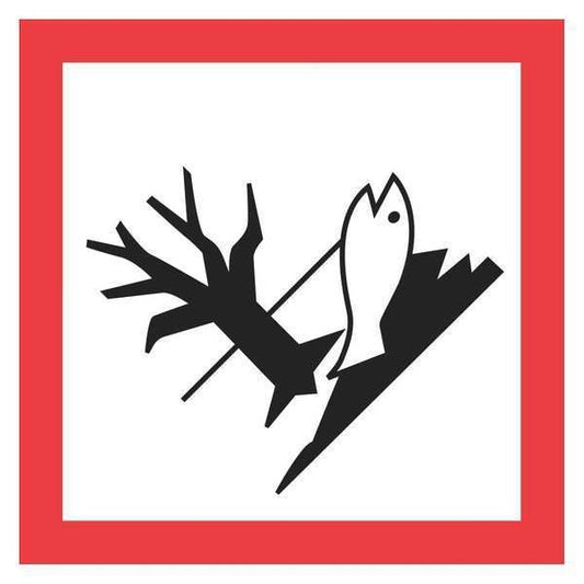 Tape Logic® Pictogram Labels, "Environment, 2" x 2", Red/White/Black, 500/Roll