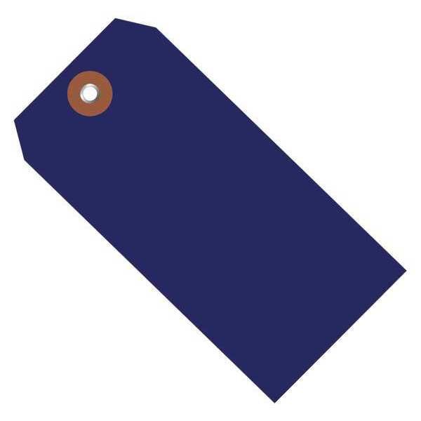 Plastic Shipping Tags, 4 3/4" x 2 3/8", Blue, 100/Case