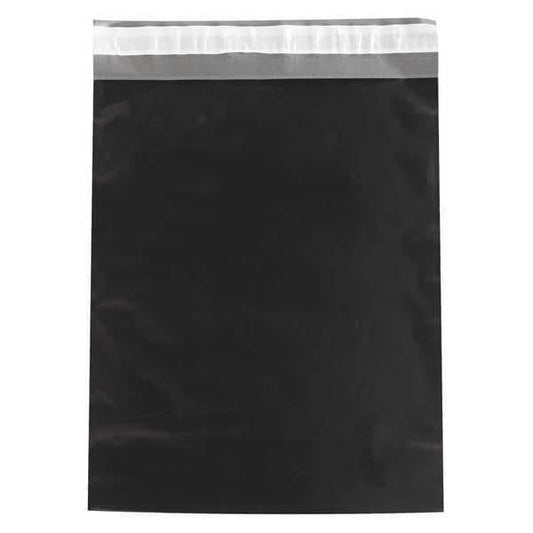 Poly Mailers, 12" x 15 1/2", Black, 100/Case