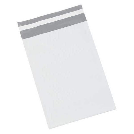 Poly Mailers, 7 1/2" x 10 1/2", White, 100/Case