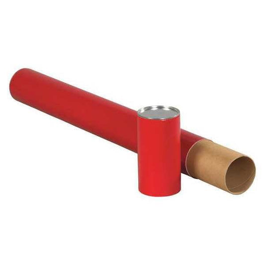 Premium Telescoping Tubes, 3" x 36", Red, 24/Case