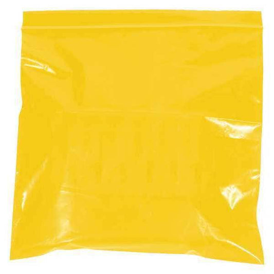 Poly Bags, 10" x 12", 2 mil, Yellow, 1000 PK