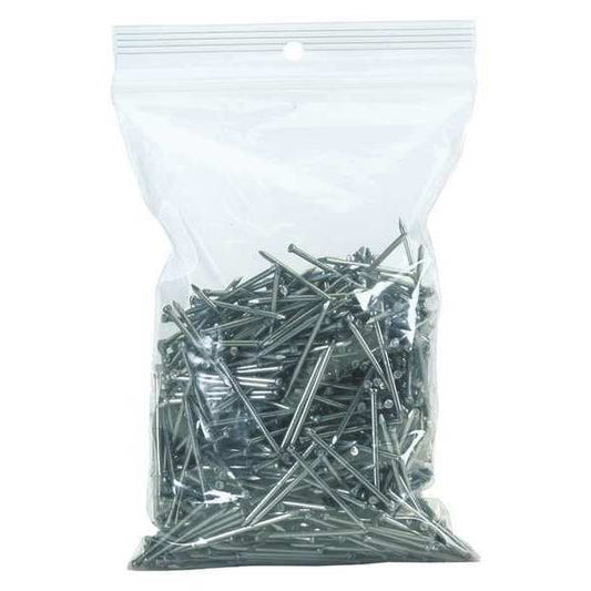 Reclosable Poly Bag, 14" L, 6" W, 2 mil Thick