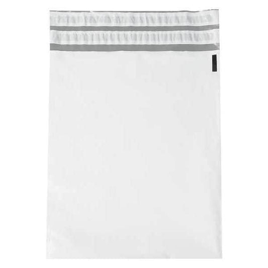 Returnable Poly Mailers, 12" x 15 1/2", White, 100/Case