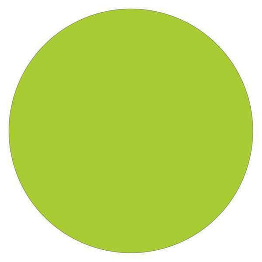 Tape Logic® Removable Labels, 3/4" Circles, Fluorescent Green, 500 /Roll
