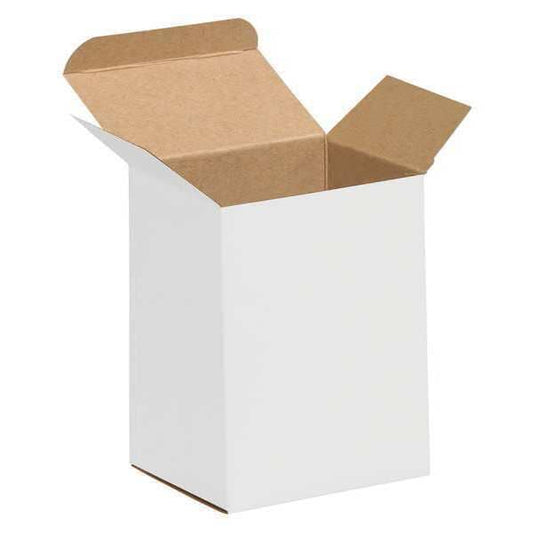 Reverse Tuck Folding Cartons, 2" x 1 1/4" x 3", White, 1000/Case