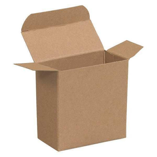 Reverse Tuck Folding Cartons, 3 5/16" x 1 1/2" x 3 5/16", Kraft, 1000/Case