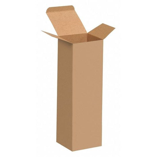 Reverse Tuck Folding Cartons, 3" x 3" x 10", Kraft, 250/Case