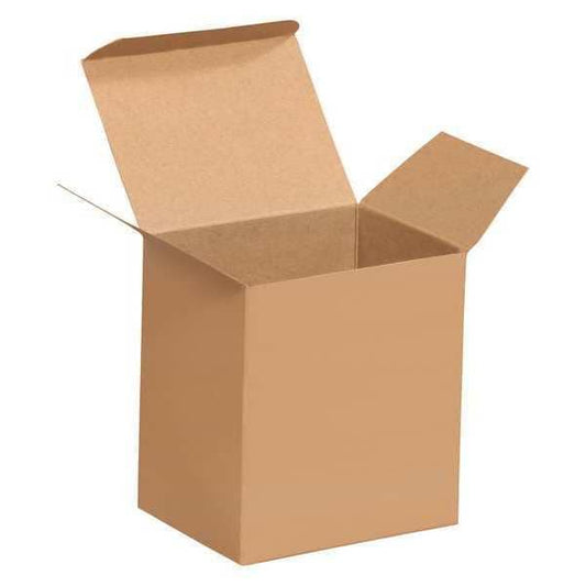 Reverse Tuck Folding Cartons, 4 1/2" x 3 1/2" x 5", Kraft, 250/Case