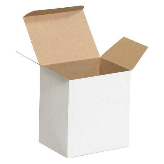 Reverse Tuck Folding Cartons, 4 1/2" x 3 1/2" x 5", White, 250/Case