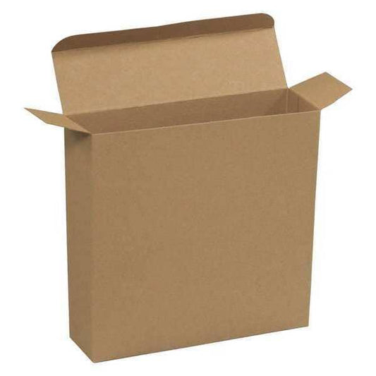 Reverse Tuck Folding Cartons, 7 1/4" x 2" x 7 1/4", Kraft, 250/Case