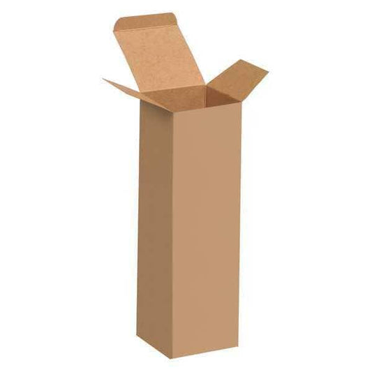 Reverse Tuck Folding Cartons, 2 1/2" x 2 1/2" x 8", Kraft, 250/Case