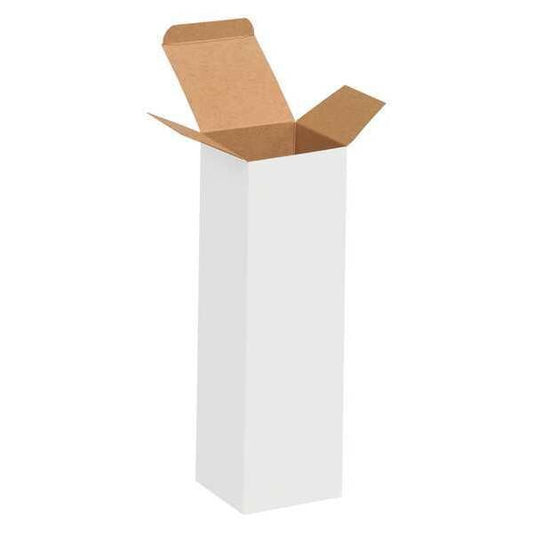 Reverse Tuck Folding Cartons, 2 1/2" x 2 1/2" x 8", White, 250/Case
