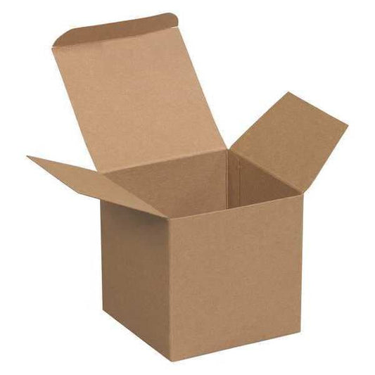 Reverse Tuck Folding Cartons, 2 5/8" x 2" x 2 5/8", Kraft, 500/Case