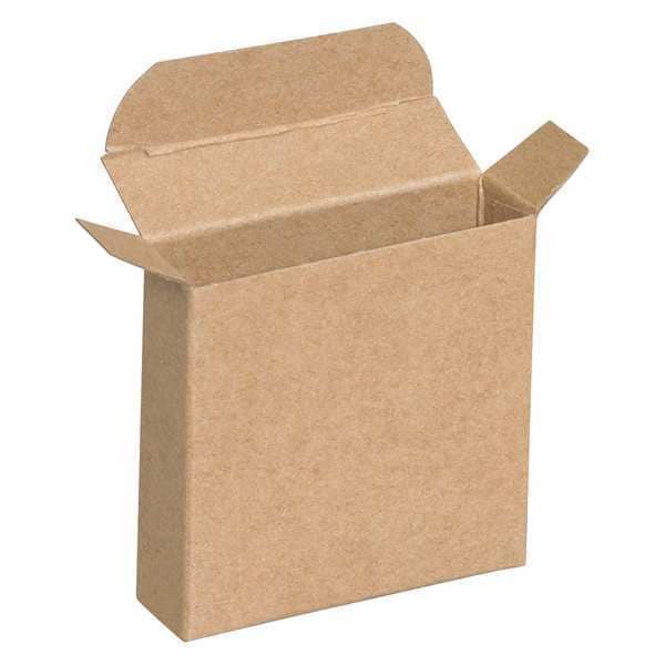 Reverse Tuck Folding Cartons, 6" x 4" x 6", Kraft, 200/Case