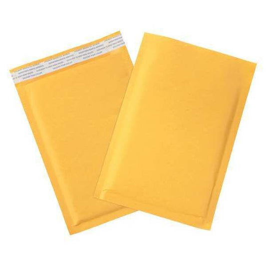 Self-Seal Bubble Mailers, #0, 6" x 10", Kraft, 150/Case