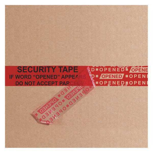 Tape Logic® Secure Tape Strips, 2.5 Mil, 2" x 9", Red, 100/Case