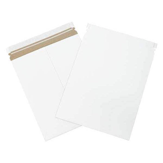 Self-Seal Flat Mailers, 11" x 13 1/2", White, 100/Case