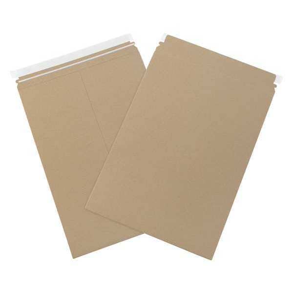 Self-Seal Flat Mailers, 13" x 18", Kraft, 100/Case