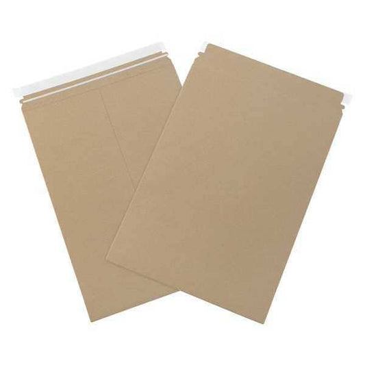 Self-Seal Flat Mailers, 13" x 18", Kraft, 100/Case