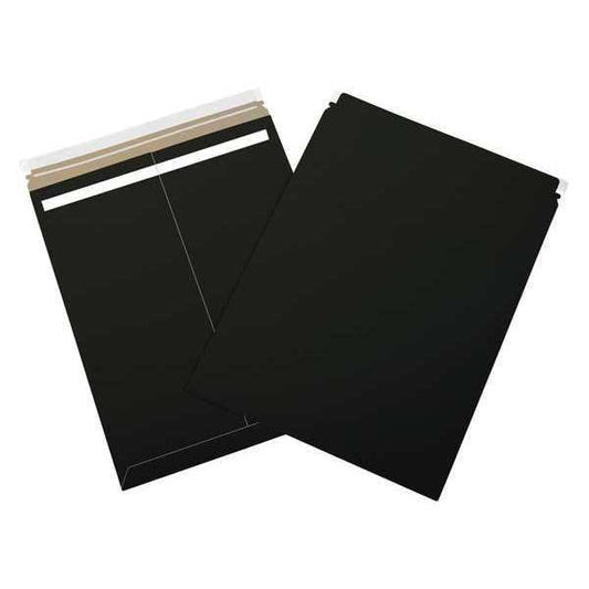 Self-Seal Flat Mailers, 17" x 21", Black, 100/Case