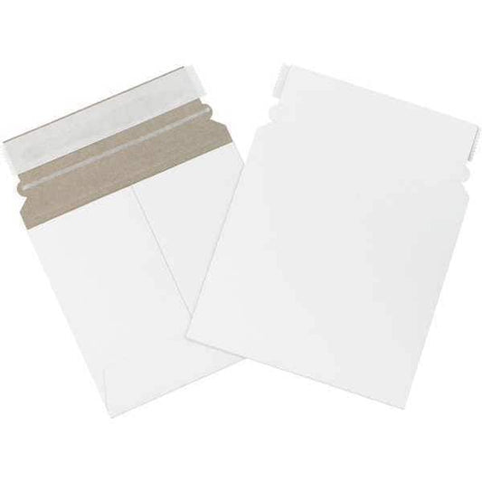 Self-Seal Flat Mailers, 6 3/8" x 6", White, 200/Case