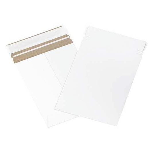 Self-Seal Flat Mailers, 6" x 8", White, 25/Case