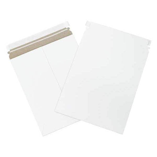 Self-Seal Flat Mailers, 9 3/4" x 12 1/4", White, 100/Case