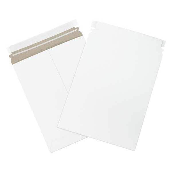 Self-Seal Flat Mailers, 9" x 11 1/2", White, 25/Case