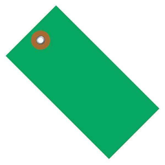 Shipping Tags, 4 3/4"x2 3/8", Green, PK100