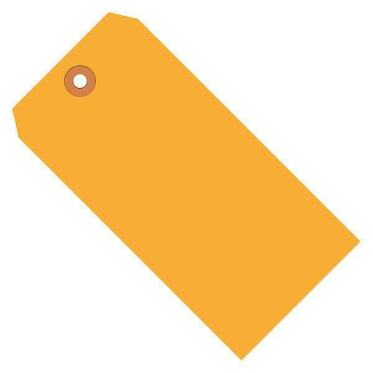 Shipping Tags, 13 Pt., 6 1/4" x 3 1/8", Fluorescent Orange, 1000/Case
