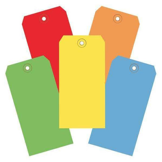 Shipping Tags, 13 Pt., 4 3/4" x 2 3/8", Assorted Color, 1000/Case