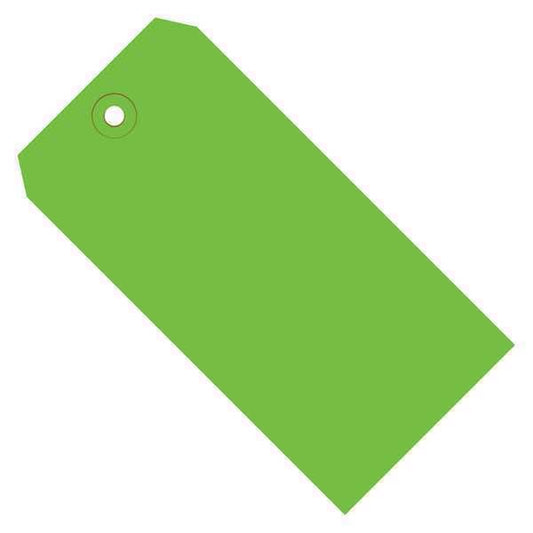 Shipping Tags, 13 Pt., 3 1/4" x 1 5/8", Green, 1000/Case