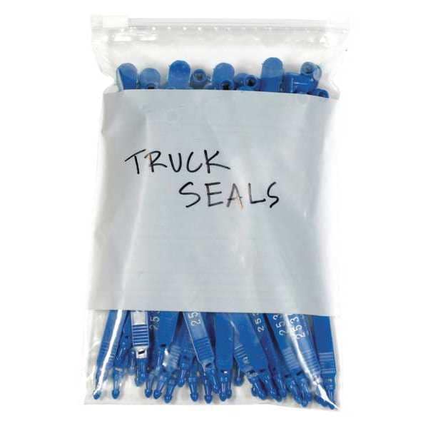 Reclosable Poly Bag, 16" L, 16" W, 3 mil Thick